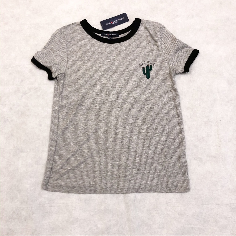 One Clothing Los Angeles Graphic Ringer Tee